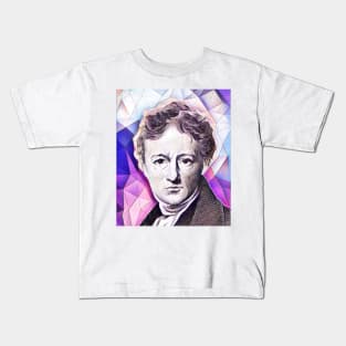 Charles Lamb Pink Portrait | Charles Lamb Artwork 8 Kids T-Shirt